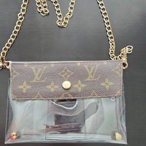 Upcycled authentic LV stadium bag